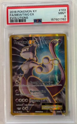 pokemon 4graded cards mewtwo ex evolutions psa 9