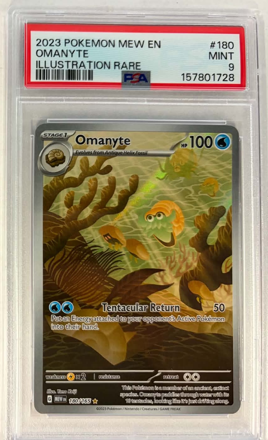 Omanyte - 180-165 - Illustrator Rare - PSA 9