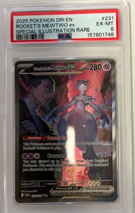 pokemon 4graded cards rocket s mewtwo ex 231 182 special illustrator rare psa 6