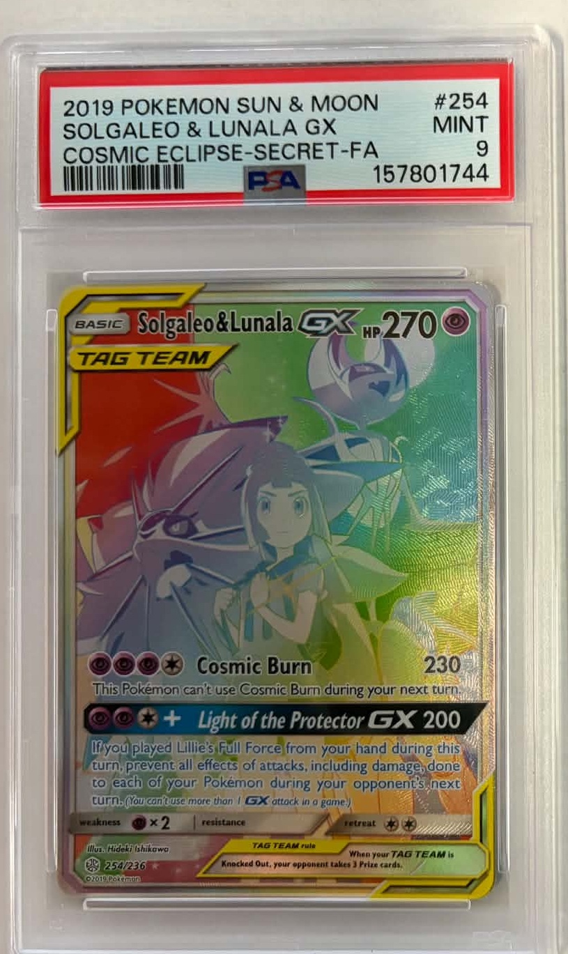 Solgaleo & Lunala GX - 254-236 - PSA 9
