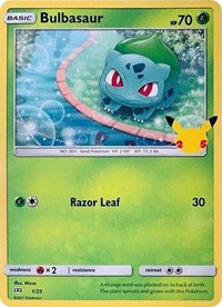 Bulbasaur - 1-25 - 25th Anniversary Holo Promo