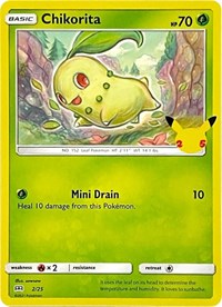 Chikorita - 2-25 - 25th Anniversary Holo Promo