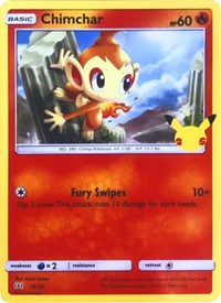 Chimchar - 12-25 - 25th Anniversary Holo Promo