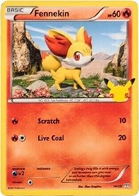 Fennekin - 14-25 - 25th Anniversary Holo Promo