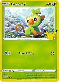 pokemon 4mcdonald s 25th anniversary grookey 8 25 25th anniversary holo promo