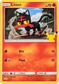 Litten - 15-25 - 25th Anniversary Holo Promo