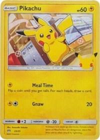 pokemon 4mcdonald s 25th anniversary pikachu 25 25 25th anniversary holo promo