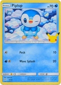 Piplup - 20-25 - 25th Anniversary Non-Holo Promo