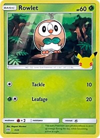 Rowlet - 7-25 - 25th Anniversary Holo Promo