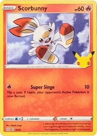 Scorbunny - 16-25 - 25th Anniversary Holo Promo