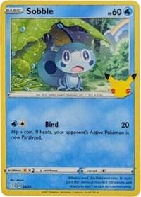 pokemon 4mcdonald s 25th anniversary sobble 24 25 25th anniversary holo promo