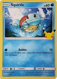 Squirtle - 17-25 - 25th Anniversary Holo Promo