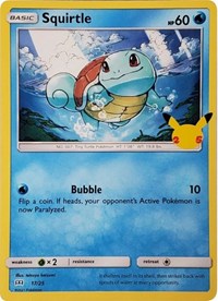 Squirtle - 17-25 - 25th Anniversary Non-Holo Promo