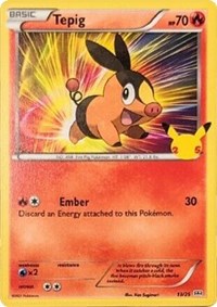 Tepig - 13-25 - 25th Anniversary Holo Promo