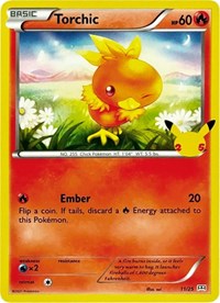 Torchic - 11-25 - 25th Anniversary Holo Promo