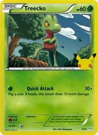 pokemon 4mcdonald s 25th anniversary treecko 3 25 25th anniversary holo promo