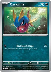 pokemon 4me02 phantasmal flames carvanha 060 094