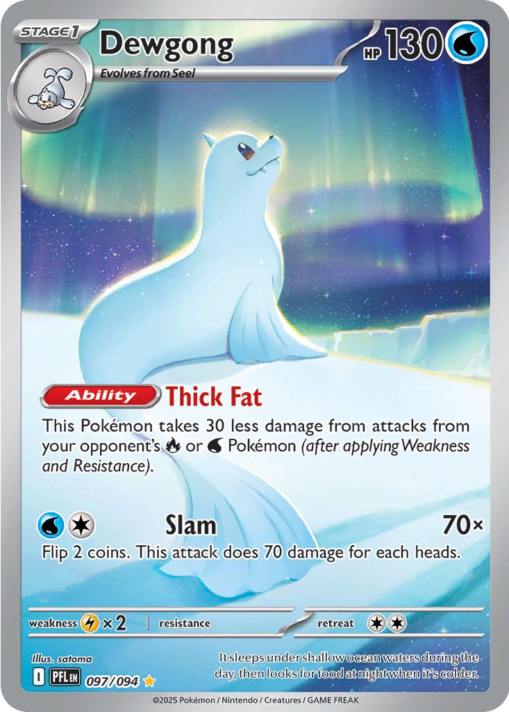 Dewgong - 097-094 - Illustrator Rare