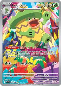 pokemon 4me02 phantasmal flames ludicolo 095 094 illustrator rare