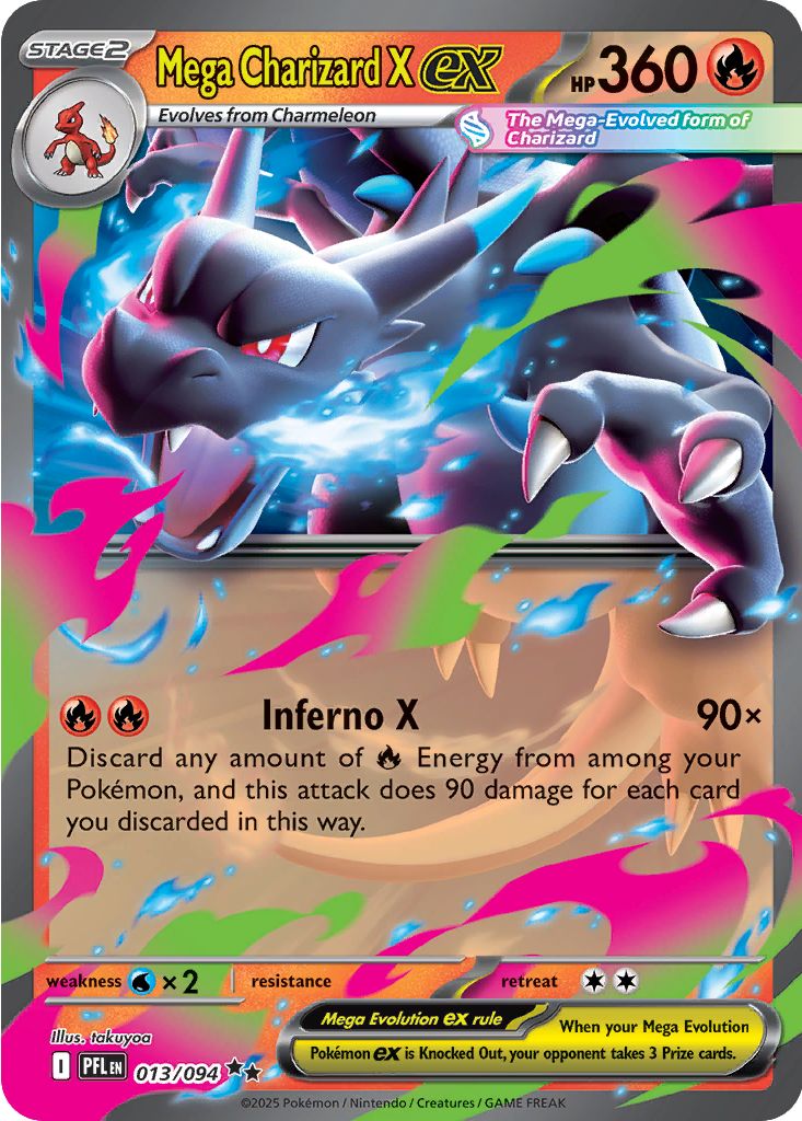 Mega Charizard X EX - 013-094
