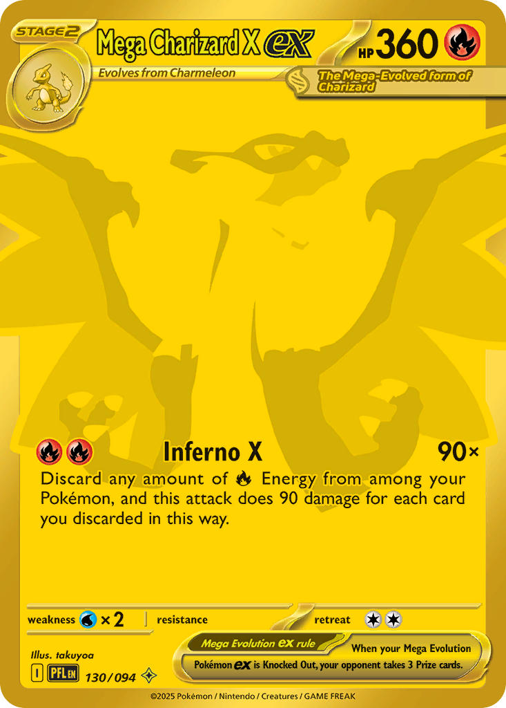 Mega Charizard X EX - 130-094 - SECRET RARE