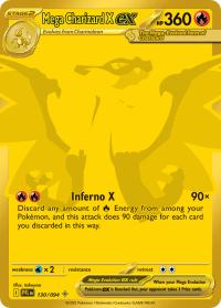 pokemon 4me02 phantasmal flames mega charizard x ex 130 094 secret rare