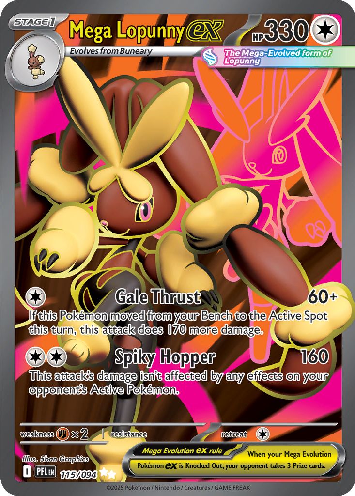 Mega Lopunny EX - 115-094 - FULL ART