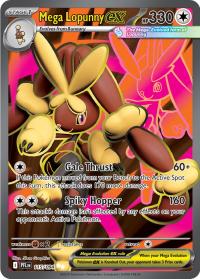pokemon 4me02 phantasmal flames mega lopunny ex 115 094 full art