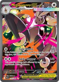 pokemon 4me02 phantasmal flames mega lopunny ex 128 094 special illustrator rare