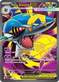 pokemon 4me02 phantasmal flames mega sharpedo ex 113 094 full art
