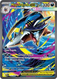 pokemon 4me02 phantasmal flames mega sharpedo ex 127 094 special illustrator rare