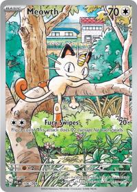 pokemon 4me02 phantasmal flames meowth 106 094 illustrator rare