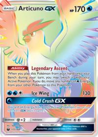 pokemon SM celestial storm articuno gx 171 168 rainbow