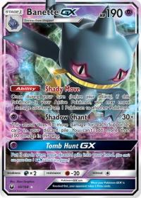 pokemon SM celestial storm banette gx 66 168