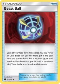 pokemon SM celestial storm beast ball 125 168