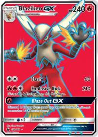 pokemon SM celestial storm blaziken gx 153 168 full art