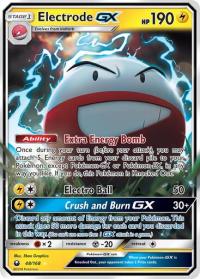 pokemon SM celestial storm electrode gx 48 168