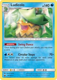 pokemon SM celestial storm ludicolo 38 168