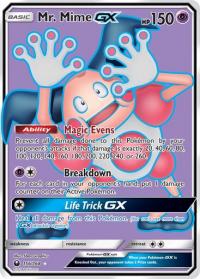 pokemon SM celestial storm mr mime gx 156 168 full art