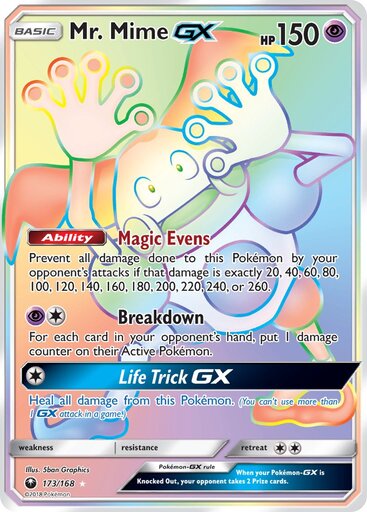 Mr Mime GX 173-168 (RAINBOW)