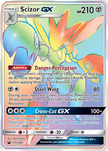 Scizor GX 175-168 (RAINBOW)