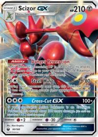 pokemon SM celestial storm scizor gx 90 168