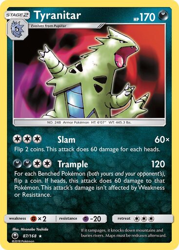 Tyranitar 87-168 (RH)