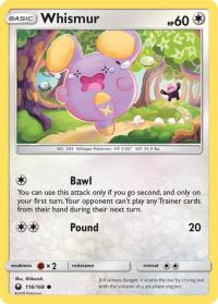 pokemon SM celestial storm whismur 116 168