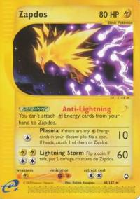 pokemon aquapolis zapdos 44 147 rh