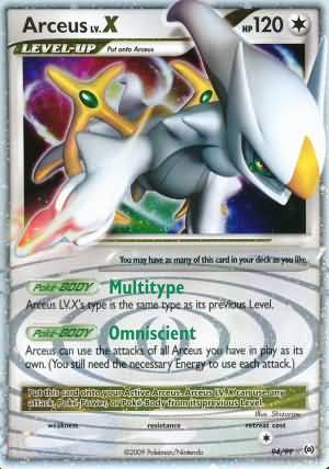 Arceus LV.X 94-99