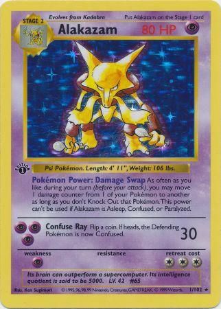 Alakazam 1-102 1st edition