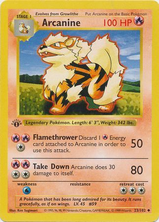 Arcanine 23-102 1st edition