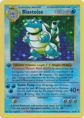 Blastoise 2-102 1st edition