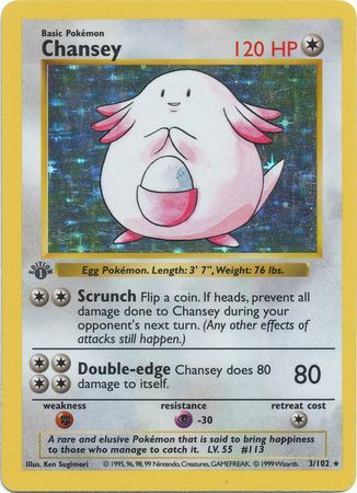 Chansey 3-102 1st edition